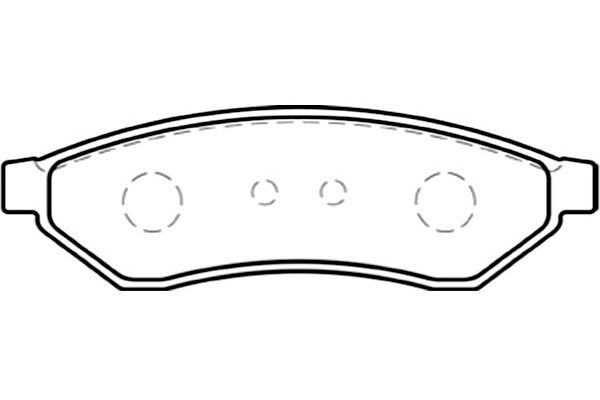 KAVO PARTS Комплект тормозных колодок, дисковый тормоз BP-1007
